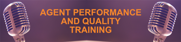 Agent performance and quality training